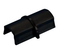 30mm X 15mm Black Smooth Fit Coupler Joiner Trunking Adapter Wall Conduit Av Tv