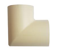 30mm x 15mm Magnolia Clip-Over Right Angled Trunking Adapter - Flush 90 Degree Bend | Loops