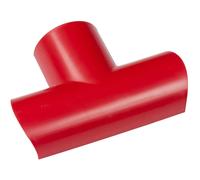 30mm x 15mm Red Clip Over 2 Way T Splitter Trunking Adapter Wall Conduit AV TV