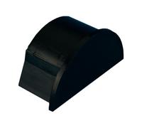 30mm x 15mm Smooth Fit End Cap Black Adapter Trunking Cover Conduit Pipe Tube