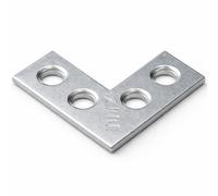 30mm x 30mm x 10mm x 1.5mm Corner L Shape Plate, Flat Angle Bracket Plates Connector Zinc Plated Steel NA30 (Pack of 10) K11ABC