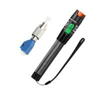 30mW Visual Fault Locator Kit, 30KM VFL Red Light Pen with 2.5mm Universal Connector FC to LC Adapter, Fibre Network Cable Test Kit Fibre Light Source Testers