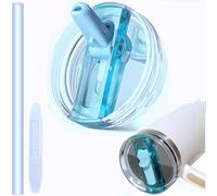 30oz Leak Proof Lids for Stanley Cup,Tumbler Detachable Flip Straw Lid -1Pcs-Blue