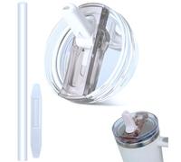 30oz Leak Proof Lids for Stanley Cup,Tumbler Detachable Flip Straw Lid -1Pcs-Purewhite