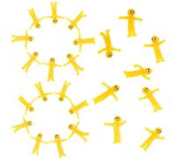 30P Sticky Flying Yellow Smiley Stretchy Men,Lucky Dip Prizes,Mr Stretchy Smile Men/Man Smiley Face Toy Fidget Toy Classroom Prizes Party Bag Fillers for Kids Pinata Party Favour Stocking Fillers