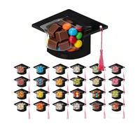 30Pack Graduation Cap Candy Cards 2026 Graduation Candy Dome Greetingcard Gift With Tassel Chocolate Box for Friend Students Teachers School Party Favors Candys Holder Graduations Gift