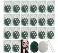 30Pack Individually Wrapped Emergency Disposable Makeup Sponge Set;Each includes Finger Makeup Puff Sponges,Makeup Remover Pad,Cotton Swabs; Facial Cosmetic Tool;Travel Toiletries Amenities Kit