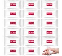 30Pack Individually Wrapped Travel Disposable Guest Wet Wipes;Hotel Wet Wipes;Hand and Face Spa Wipes,Portable Personal Cleansing Wipes for Travel,Restaurant,Barbecue,Office, Daily Use