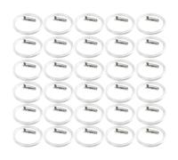 30Packs Clear Acrylic Button Badges with Pins DIY Blank Photo Keychain Transparent Picture Frame Badge for Custom Badges, Name Tags, Crafts, Souvenirs, School Projects 58mm