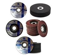 30pc ANGLE GRINDER DISC SET METAL STEEL CUTTING GRINDING FLAP WHEEL 115mm 4.5" (All Discs (30pc Pack))