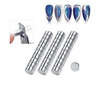 30Pc/Box Round Small Magnet For Nails Art Gel Acrylic Tips Sizing Cutter Maincure Tool Magnetic Attraction