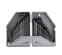 30pc Large Hex Allen Key Set Metric Imperial 0.7mm - 10mm