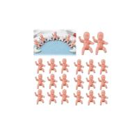 30PC Mardi Gras King Cake Babies,Mini Plastic Babies Figurines,Reusable Cute Mini Baby Figures,Tiny Baby Shower Favors,Tiny BabyFigurines for Party Cake Decorations Mardi Gras Party Favors