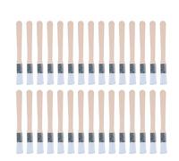 30Pcs 1/2 Inch Paint Brush, Nylon Bristle Paint Brushes, 0.5 Inch for Furniture, Walls, and Cabinets, Half Inch Paint Brush with Wooden Handle for DIY and Professional Use