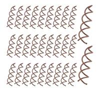 30PCS 1.96" Spiral Hair Pins Non-Scratch Round Clip & Bun Twist Barrette Spin Pins Twist Screw Hair Pin for Women Spiral Bobby Pin Brown