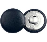 30Pcs 11-28mm Black Fabric Covered Buttons with Metal Shank, DIY Sewing Kit for Crafts, Dress Accessories 30pcs (Navy 11MM 30pcs)
