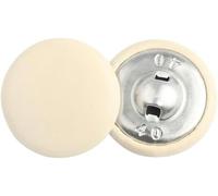 30Pcs 11-28mm Black Fabric Covered Buttons with Metal Shank, DIY Sewing Kit for Crafts, Dress Accessories 30pcs (Beige 20MM 30pcs)