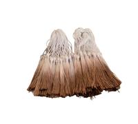 30Pcs 12.5cm Gradient Tassels Mini Bookmark Tassels for DIY Craft Keychain, Coffee
