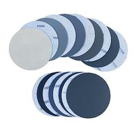 30pcs 125mm Sanding Disc, Round Wet and Dry Sandpaper, Waterproof Resin flocking wet and dry sandpaper Pads Restoration Kit for cars, furniture, Wood, Wall