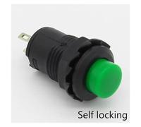 30pcs 12mm Lock Latching OFF- ON Push Button Switch maintained fixed pushbutton switches IDGTTLDF(Green)