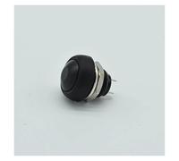 30pcs 12mm Waterproof Momentary ON/OFF Push Button Round Switch 1A 250V IDGTTLDF(30pcs black)