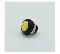 30pcs 12mm Waterproof Momentary ON/OFF Push Button Round Switch 1A 250V IDGTTLDF(30pcs yellow)