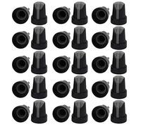 30pcs 14.8 mm x 18 mm Plastic Potentiometer Volume Control Rotary Knob Black Grey