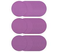 30Pcs 150mm Sandpaper 240/320/400 Grit Sanding Discs, 6 Inch Hook & Loop Sander Pads for Automotive Polishing, Metal Restoration, Glass, Ceramic Finishing(Purple)