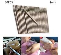 30Pcs 1mm Diamond Core Drill Bits for Gemstone Glass Jade Marble for tile | - Coated Solid Hole Saws with 2.35mm Shank for Engraving Carving and Precision Grinding Tools
