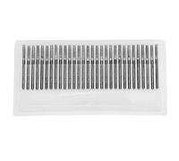 30Pcs 2.5mm Diamond Drill Bits Set, Cylindrical Flat Diamond Burr Grinding Needles for Power Grinder Carving Tools, Jade Stone Engraving and Precision Grinding