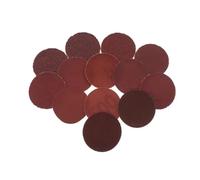 30pcs 2 Inch 50.0mm Flocking Polishing Sandpaper Self-adhesive Red Sand Disc Brushed Sheet Back Velvet Sanding Paper For Sander(Red-p150)