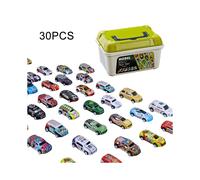(30PCS) 20/30/50Pcs Mini Cars Set Inertia Pull Back Cars for Boys Plastic Vehicle Model Collection Toys Birthday