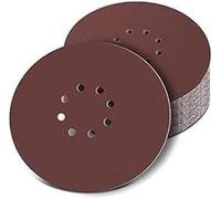 30Pcs 225mm Sanding Discs 40/80/120/180/240 Grit for Plasterboard, Skimming & Paint Removal, 9Inch 8 Holes Hook and Loop Sandpaper Pads for Drywall Sander & Long Neck Sander