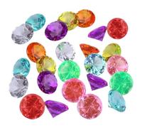 30Pcs 25mm Big Size Diamond Gemstones for Boys and Girls, Acrylic Diamond Gems Jewels, Jewels Treasure, Treasure Chest Hunt Toy Children Gemstones Crystals for Pirate Treasure Hunt Diving Teaching