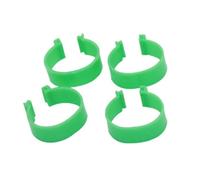 30Pcs 25mm wordless Poultry Buckle Foot Rings Adjustable Clip Leg Bands for Chicken Duck Goose Turkey Farming Use(Green)