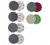 30pcs 3 Hook&Loop Sanding Discs for Wet and Dry Use Grits 800, 1000, 1200, 1500, 3000 for Wood, Metal, and Automotive Finishing