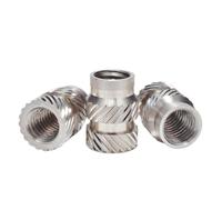 30pcs 304 Stainless Steel Heat Insert Nut M3 Hot Melt Injection Molding Threaded(3mm)