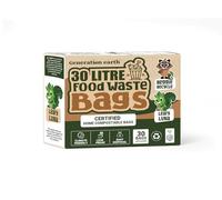 30pcs - 30L Bags - Tie Handles - OK Compost HOME Certified - Food Waste - Extra Strong Bin Liners