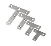 30Pcs 40/50/60/80mm Angle Bracket 90° Right Flat Connection Plate Stainless Steel Fixed Corner for Furniture(T 40mm)
