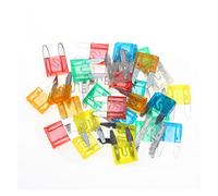 30pcs 5/10/15/20/25/30A Car Blade Fuse Automobile Car Security Fuse Assortment Kit Using for Auto Truck Automotive Fuse Protected circuits