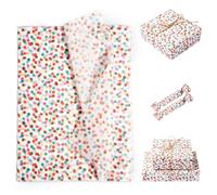 30pcs 50x35cm Polka Dot Tissue Paper, Color Dot Tissue Paper Wrapping Paper Birthday Gift Package Present Paper Rainbow Spots Wrapping Paper for Party Decorations Wedding Craft