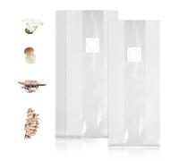 30pcs 5x8x20 Mushroom Grow，Substrate Bags, 6 Mil Thick Mushroom Spawn，Cultivation Bags, Grain Bags with Injection Port for Filter Patch Bags with 0.2 Micron Filter for School Projects Hobby Farmers