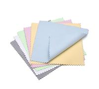 30pcs 60mm 80mm 100mm Jewelry Polishing Cloth Double-Sided Cleaning for Gold Silver Tools(Gray,10 * 10cm)(Mixed,10 * 10cm)