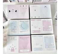 (30pcs) 6pcs/30pcs Kpop Photo Card Back Card Hollow Packing Fixed Cardboard INS Photocard Holder Idol Photo