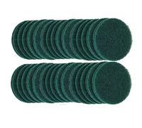 30PCS 75mm Scrubber Pads Headlight Restoration Kit VÉZAAR Scouring Pad Hook and Loop Car Hub Cleaning Auto Painting Polishing Sanding Discs 180 to 240 Grit