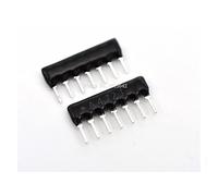 30PCS 7Pin Resistor Network Array 4.7K 4K7 ohm A472J 4.7KR 7 PINS DIP Exclusion Network Resistor Array A07-472J Fixed Resistors