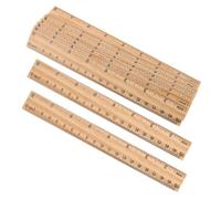 30pcs 8 Inch 20cm Wooden Straight Ruler Double Scale