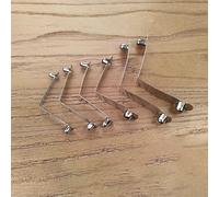 30PCS 9Mm Double Button V-Shape Flat Metal Locking Spring Clips for Tent Durable