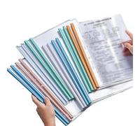 30pcs A4 Transparent Folder Thickened Plastic File Waterproof Test Paper Storage Bag Document Classification for Schools and Offices(Mixed)