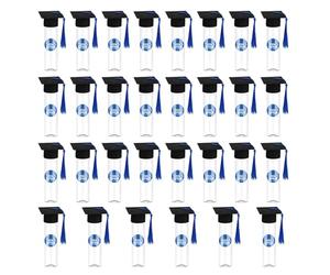 30PCS Academic Achievement Sweet Holders Featuring Cap Toppers and Decorative Labels for Ceremony Edible Graduation GiftsBulk Graduation Candy BoxesBulk Candy BoxesBulk Boxes